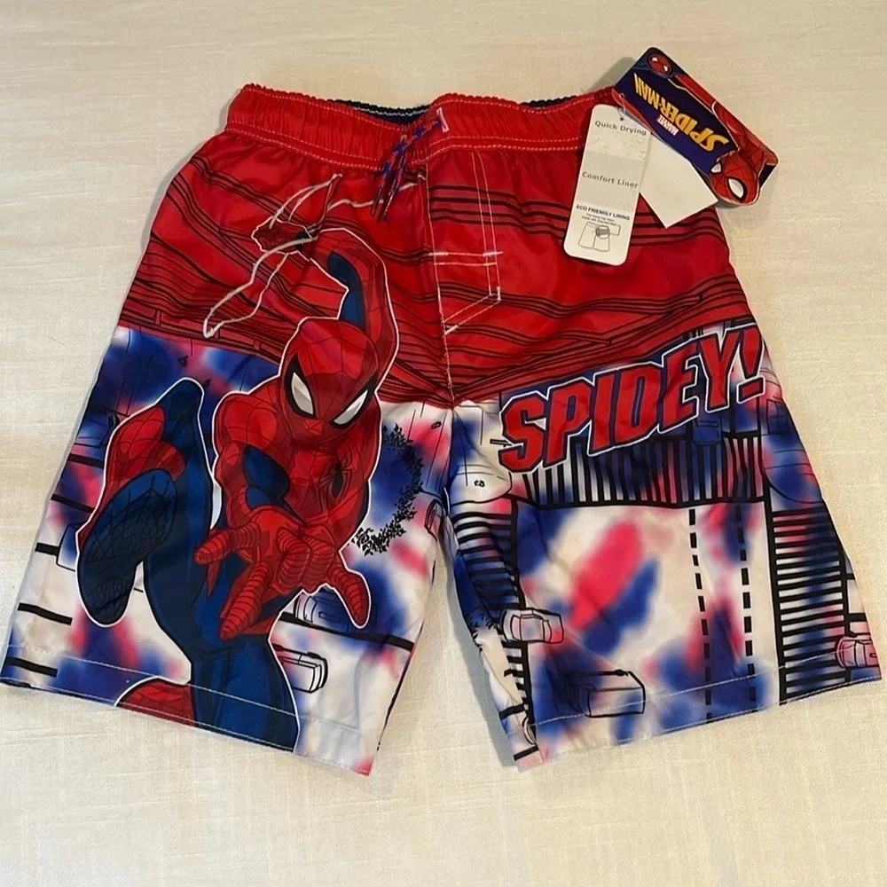 NWT boys Spider man swim shorts S - Picture 1 of 7
